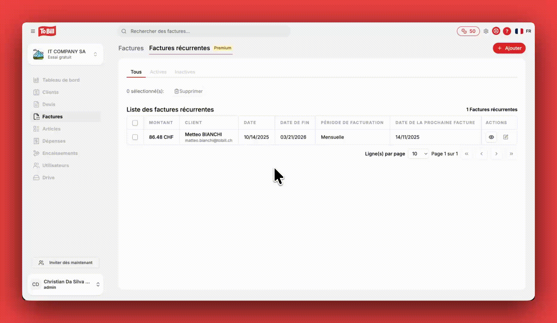 Wiederkehrende Rechnungen